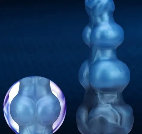 XXL fantasy dildo Alien Knoop Bleu, foto 3