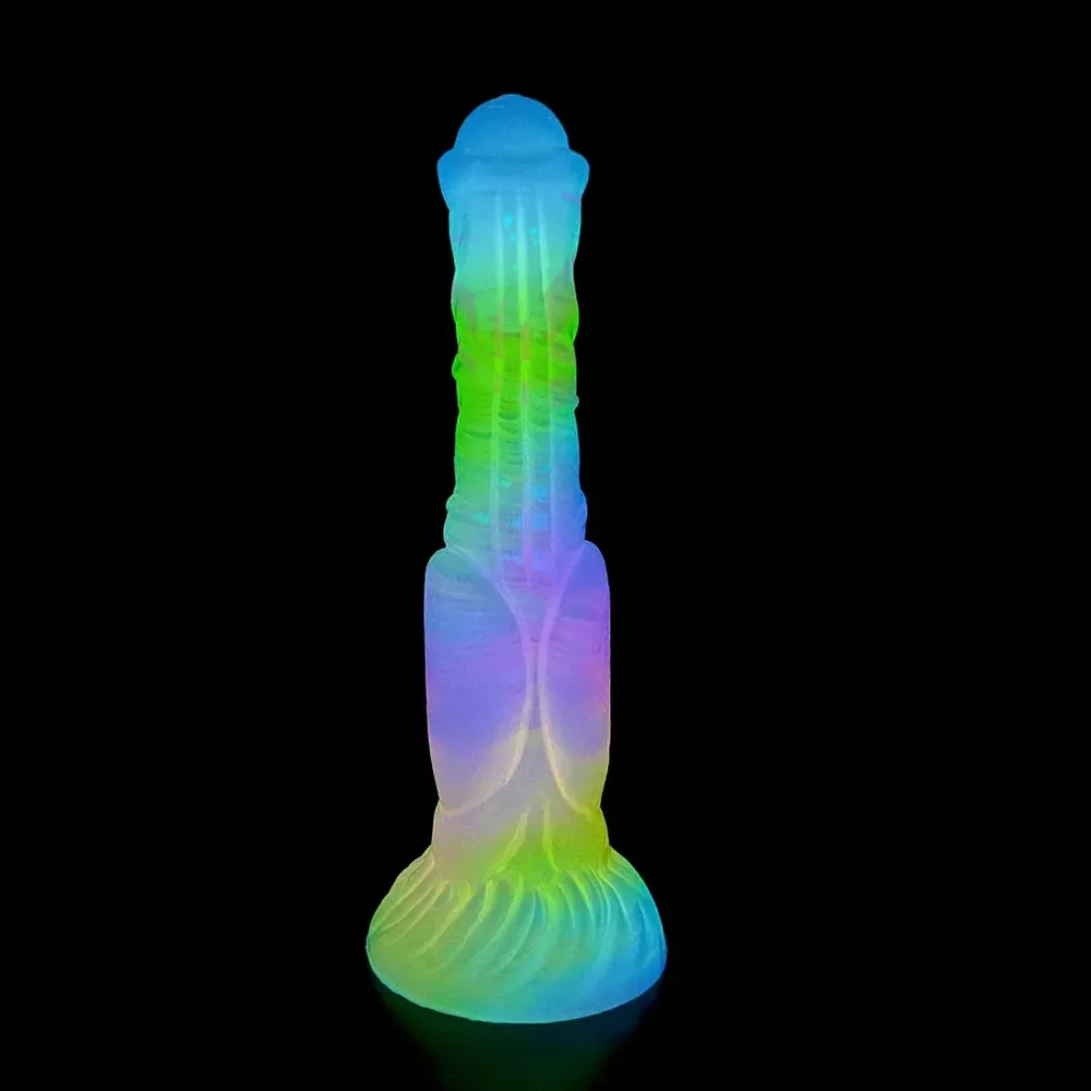 XXL fantasy dildo Aurora Glow Vibe, Model 18
