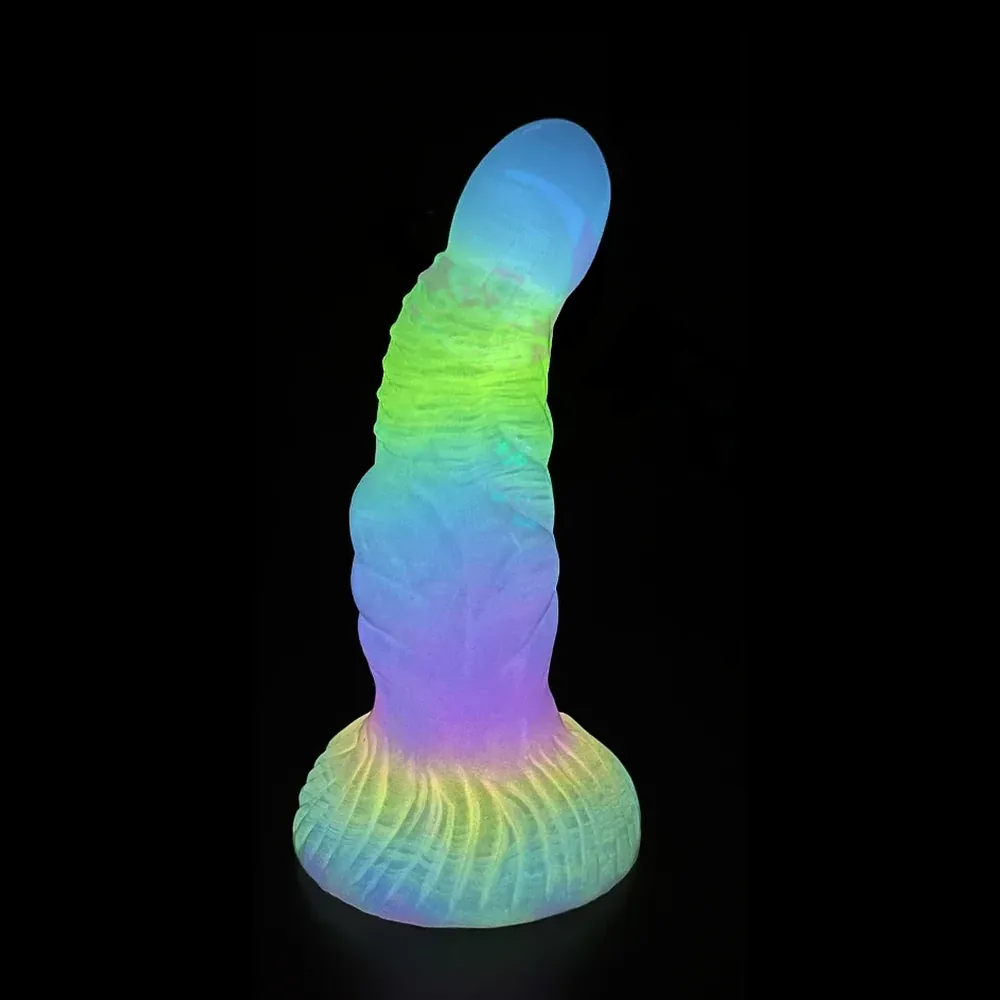 XXL fantasy dildo Aurora Glow Vibe, Model 7