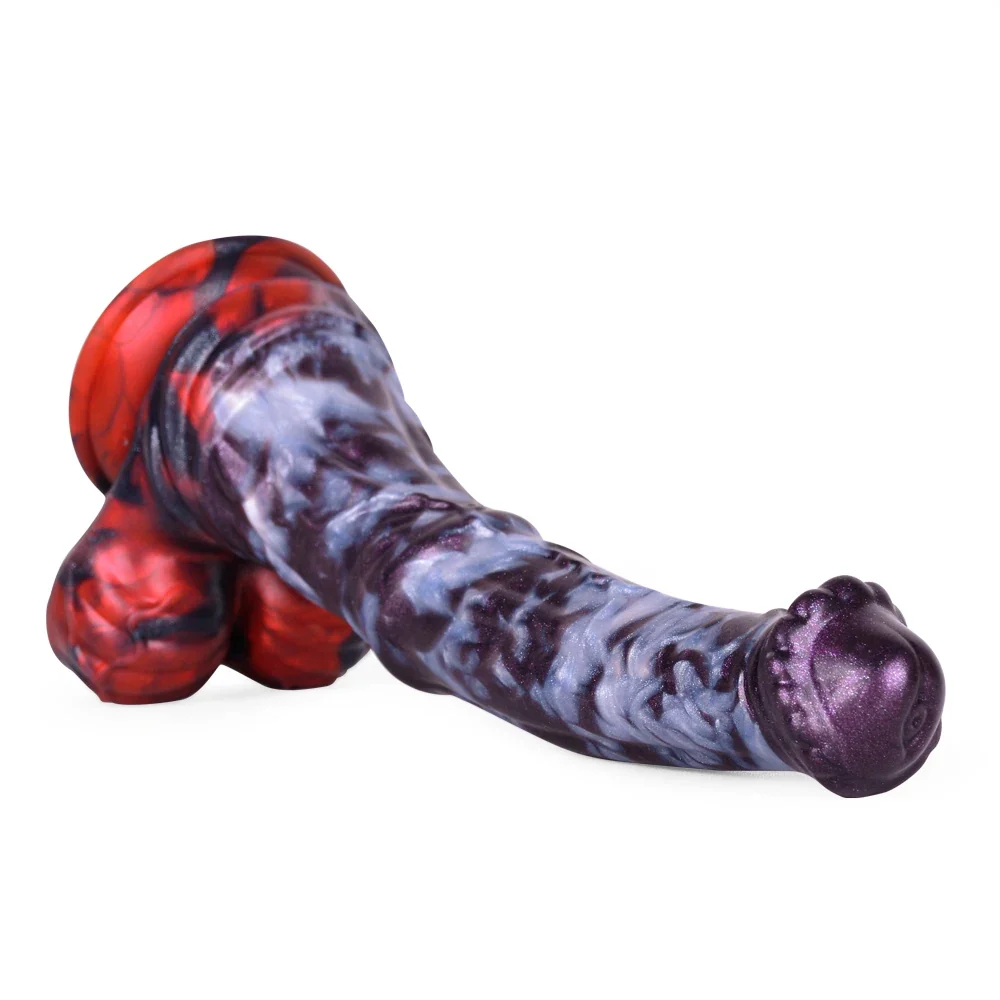 Big horse dildo met zuignap, vloeibare siliconen