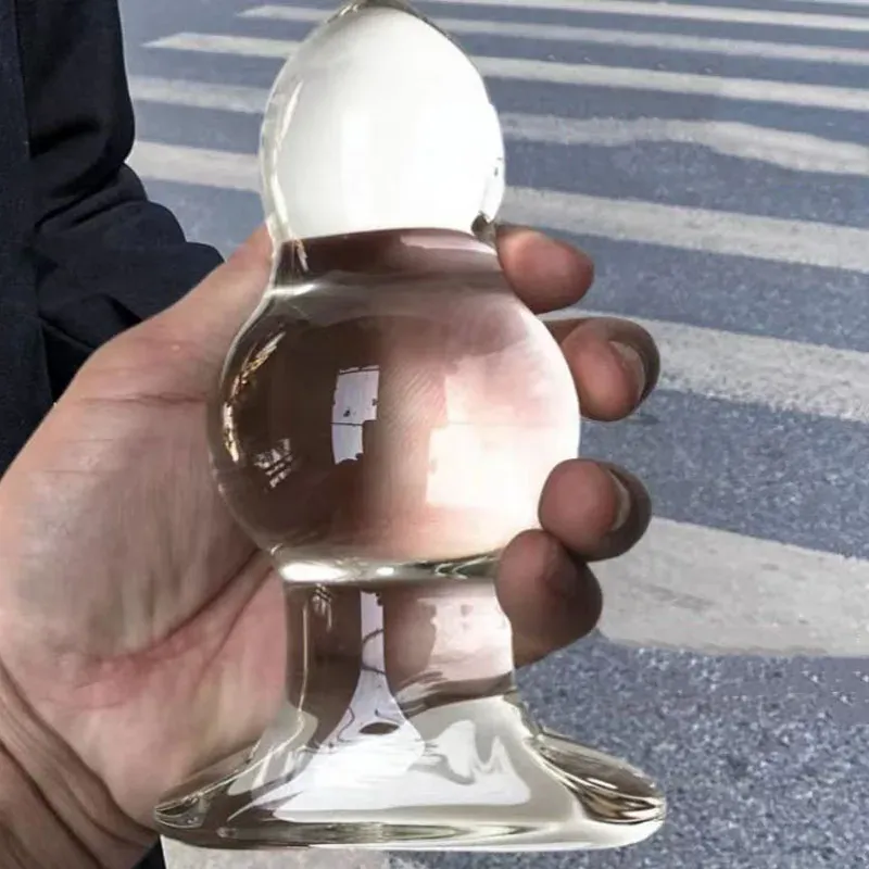 Glazen buttplug Cristal Calebasse, foto 6