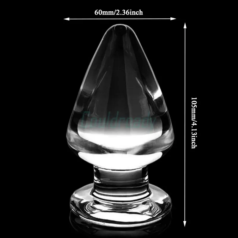 Glazen buttplug Cristal Trio, foto 3