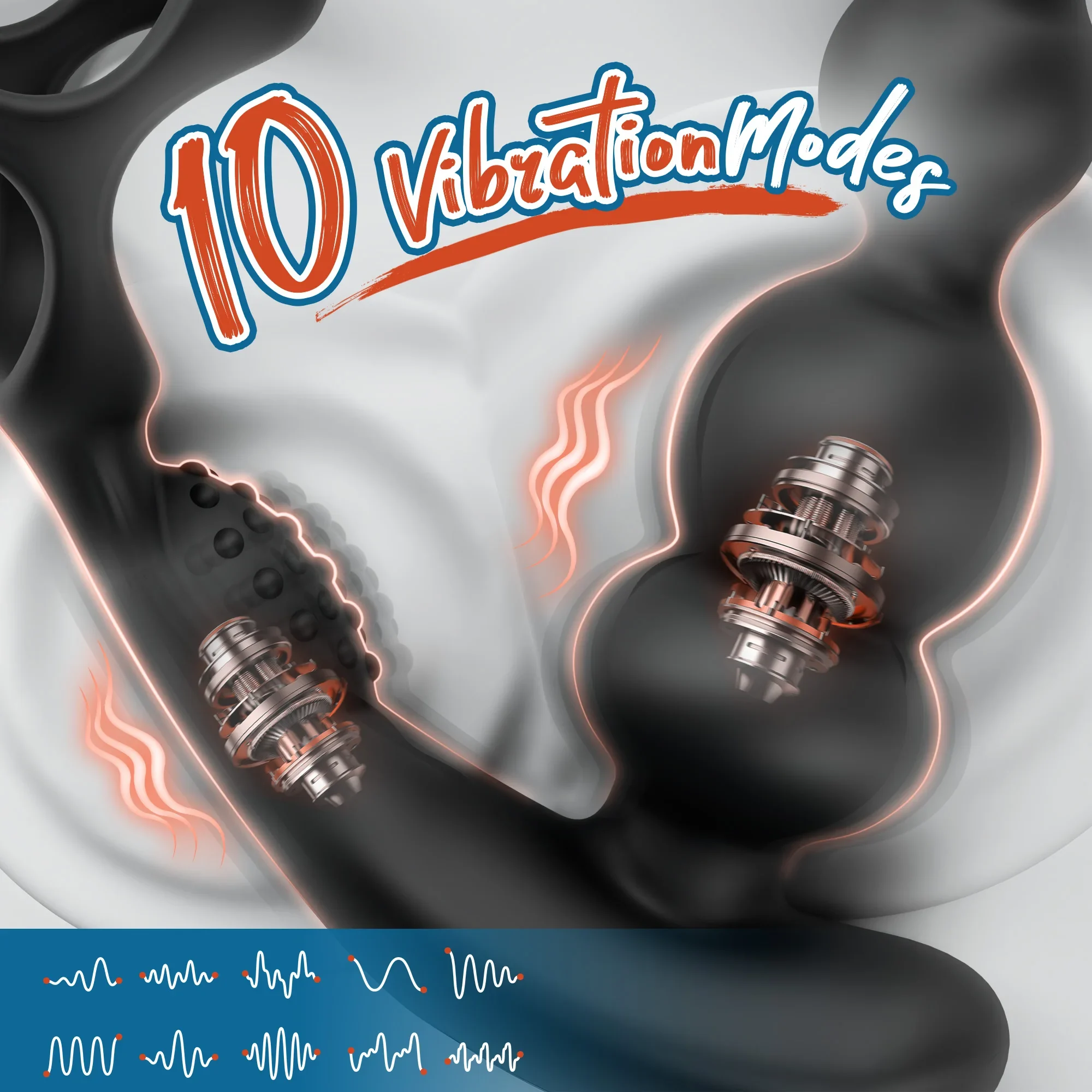 Draaiende anale kralen vibrator, foto 2
