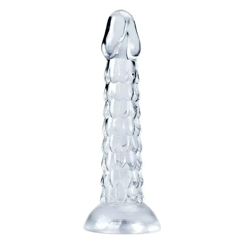 Draken dildo transparant 15cm, TPE