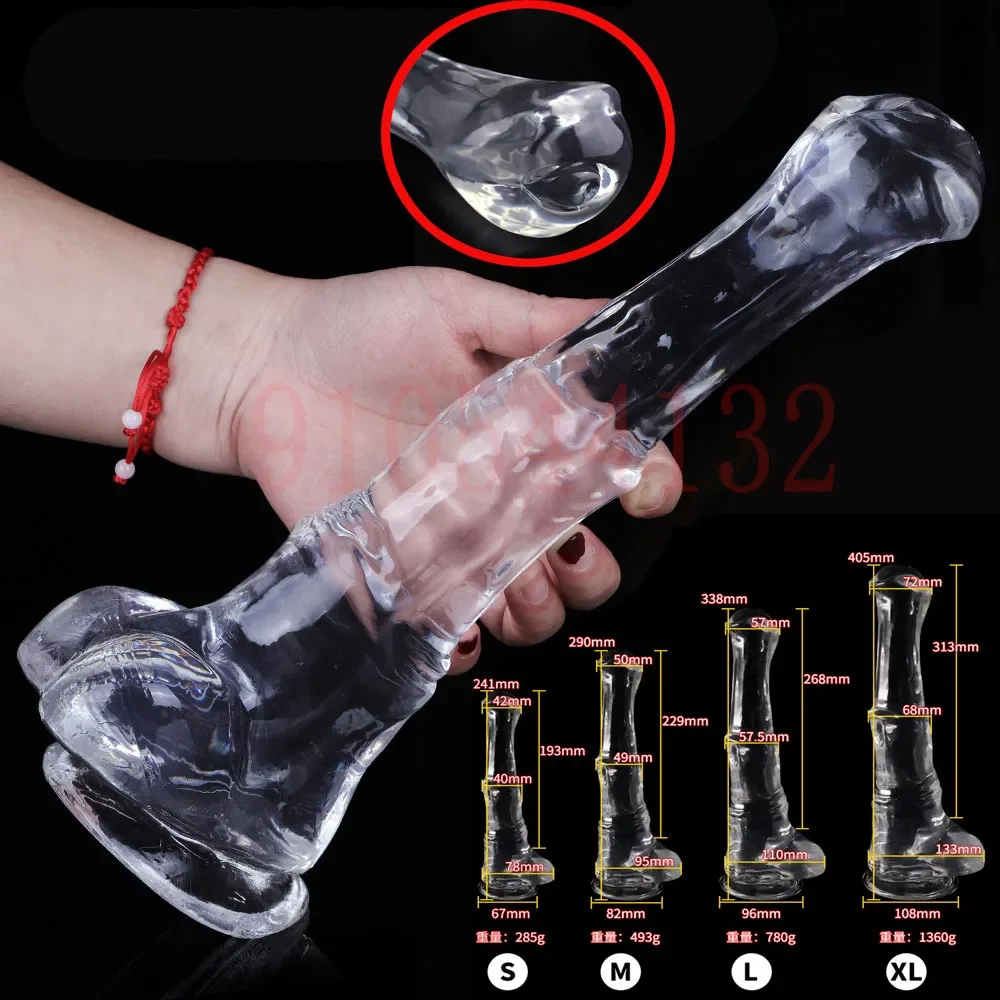 XXL Enorme paarden dildo 40cm, TPE