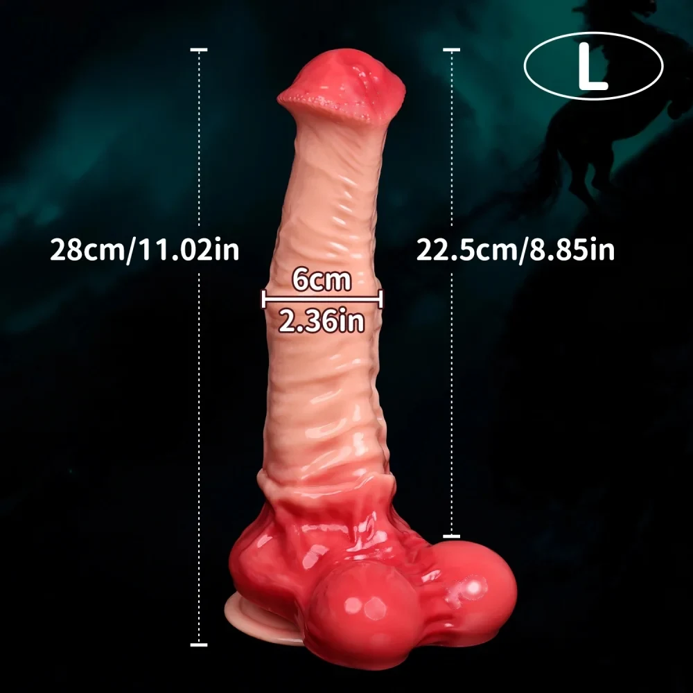 XXL paardendildo Equus Argent, Model D151 PVC · L