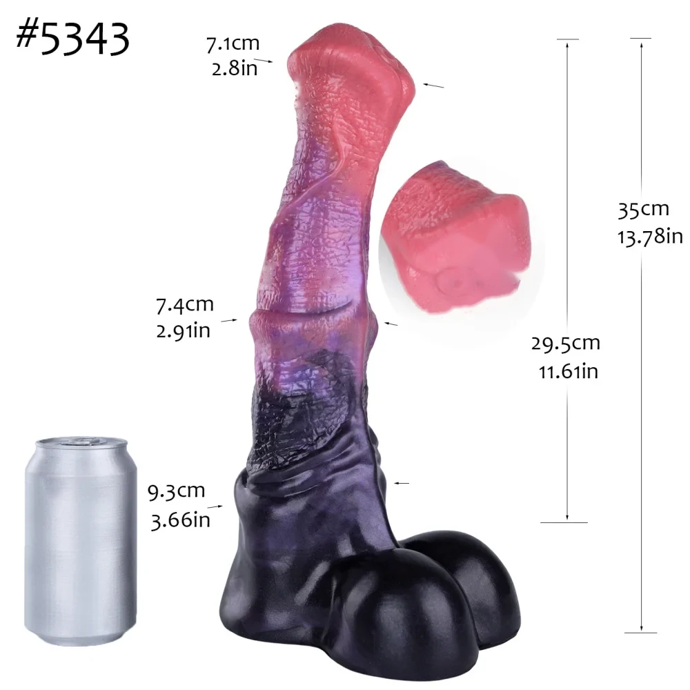 XXL paardendildo Equus Nuit, Model 5343