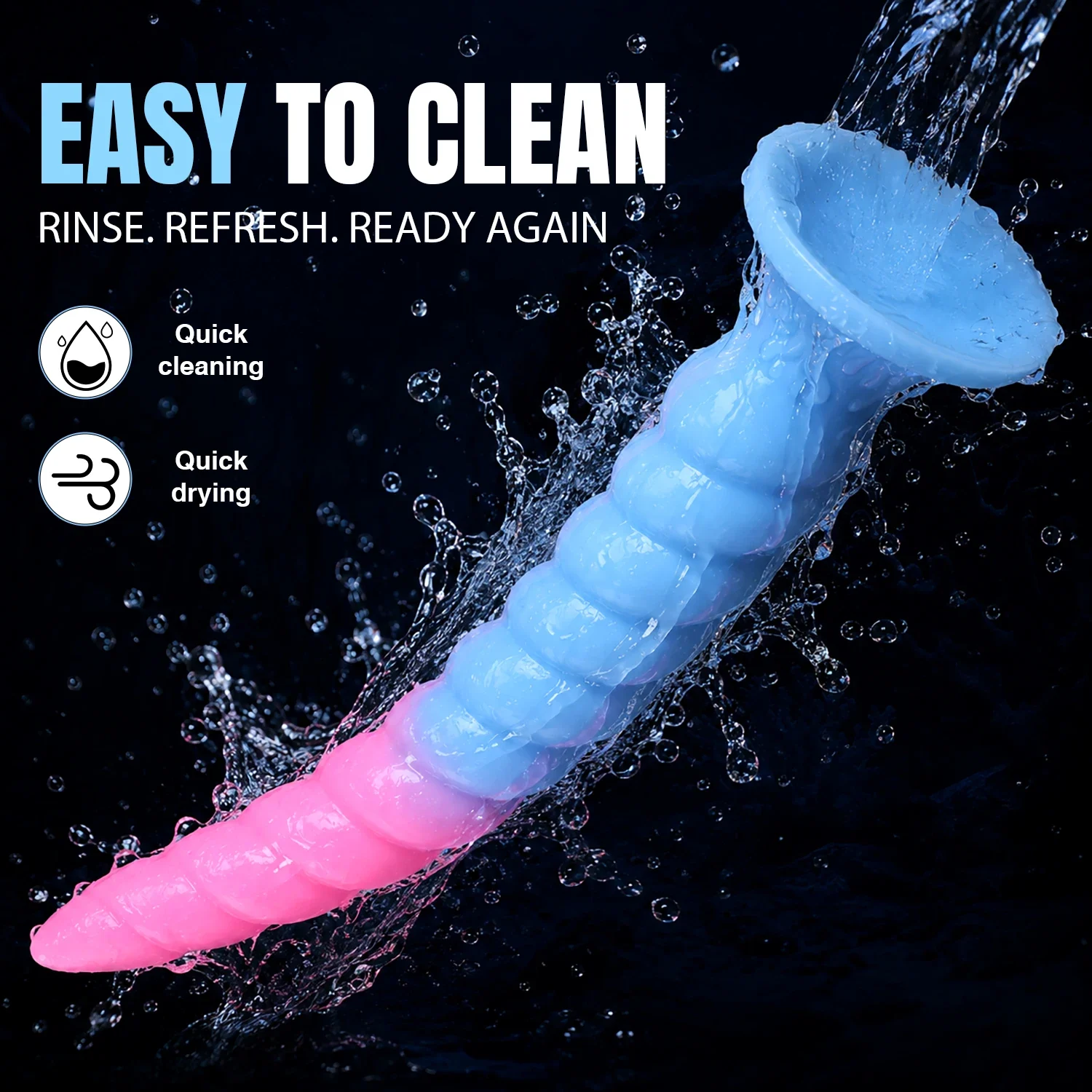 Extra lange spiraal anale dildo, foto 6