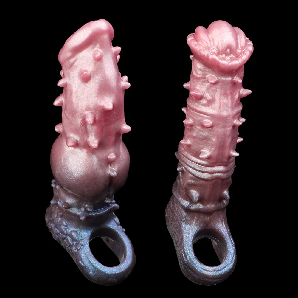 Fantasy penis sleeve (paard/wolf), foto 3