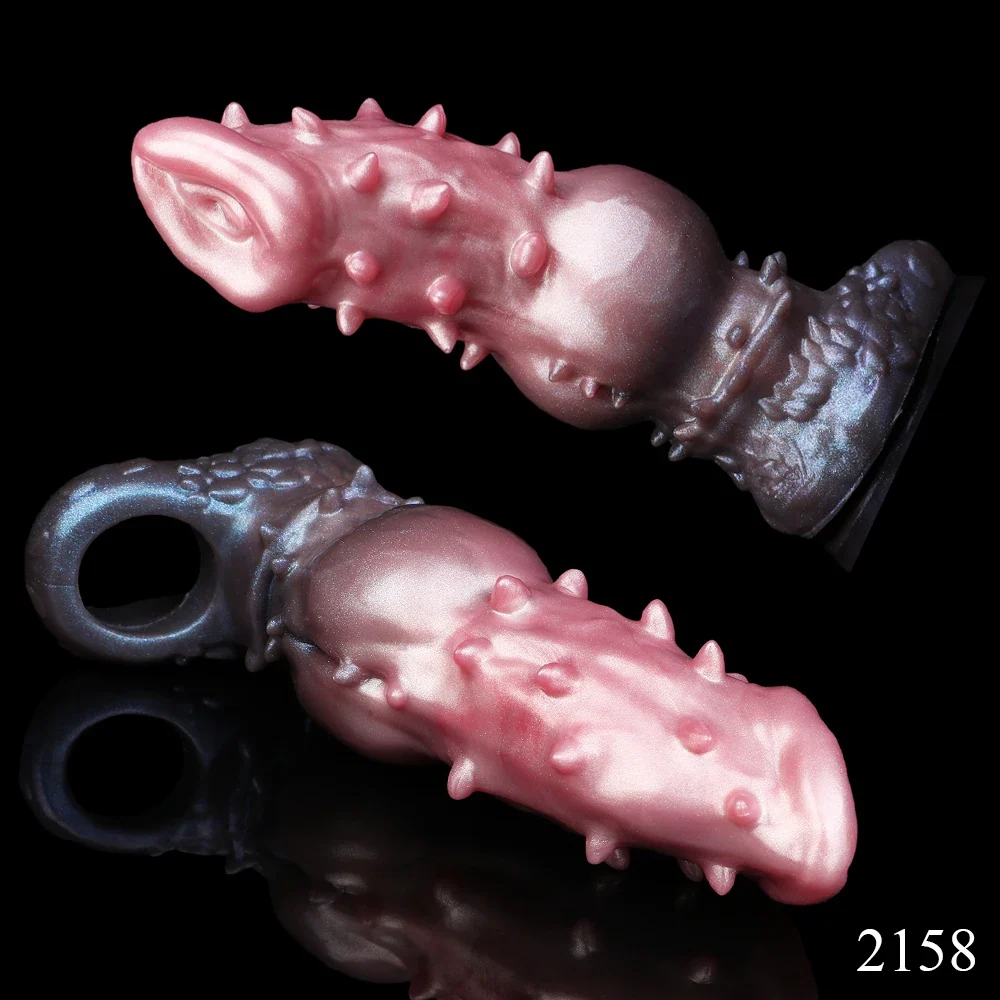 Fantasy penis sleeve (paard/wolf), foto 5