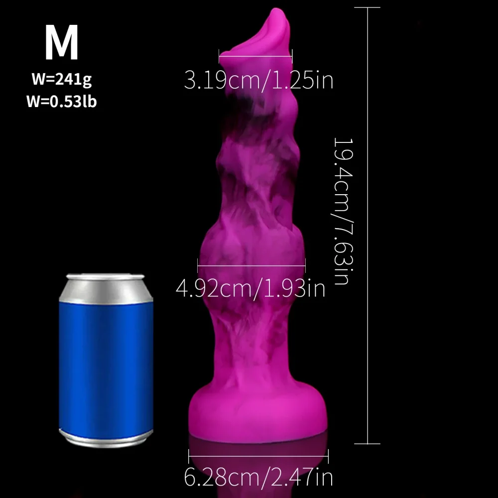 XXL fantasy dildo Fantasy Rubis, Roze · M
