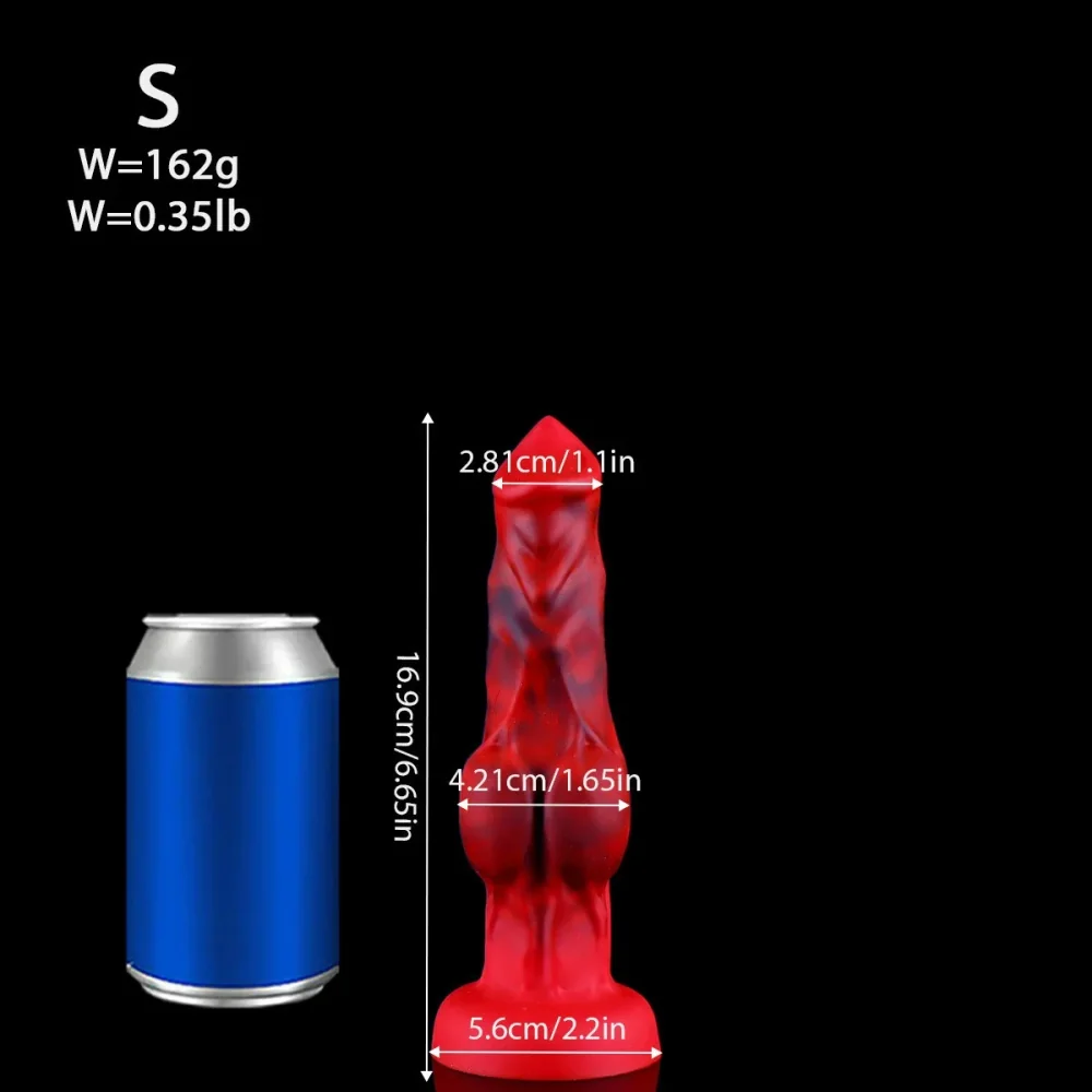 XXL fantasy dildo Fantasy Rubis, Rood · S