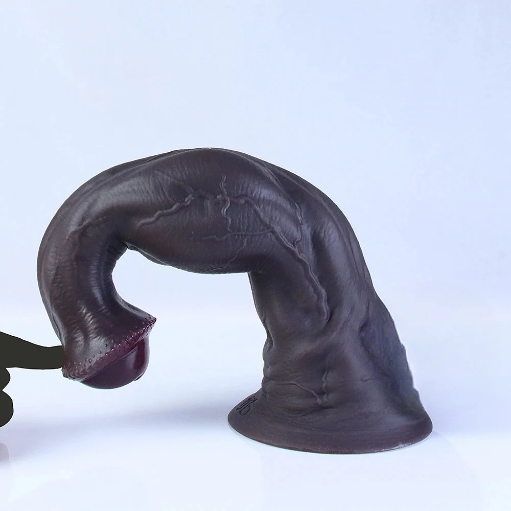 Gespierde paarden dildo met zuignap, foto 4