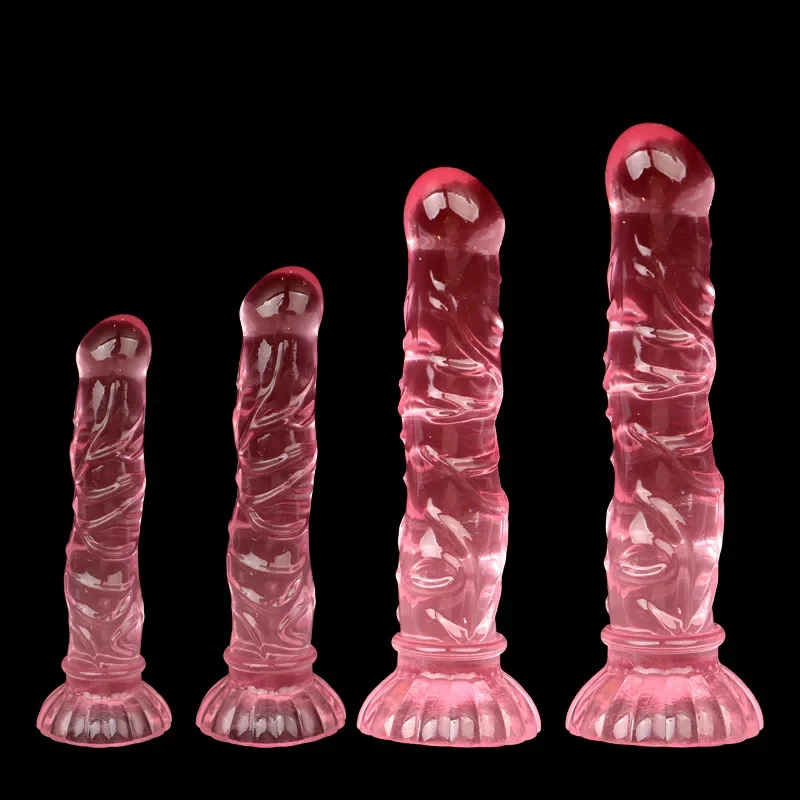 Getextureerde dildo met zuignap, TPE