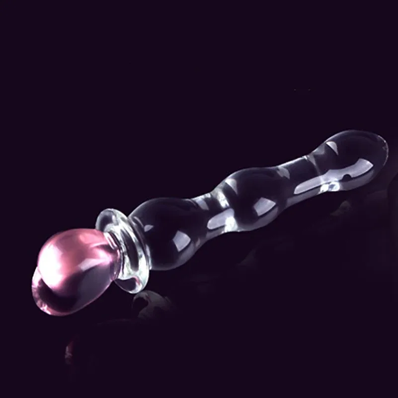 Glazen buttplug Roze Hart, glas