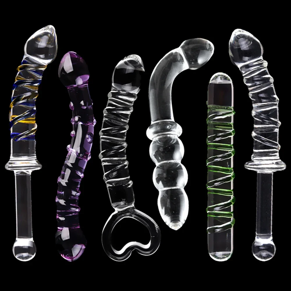 Glazen dildo groot, borosilicaatglas (Pyrex)