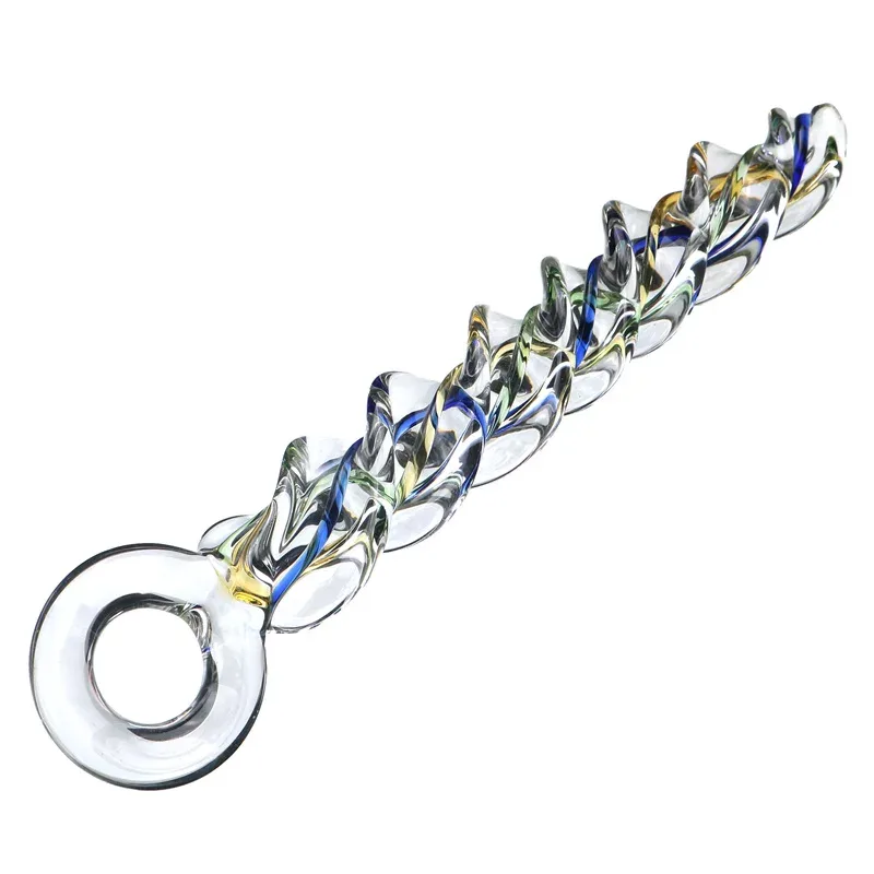 Glazen dildo Spiraal Lint, glas