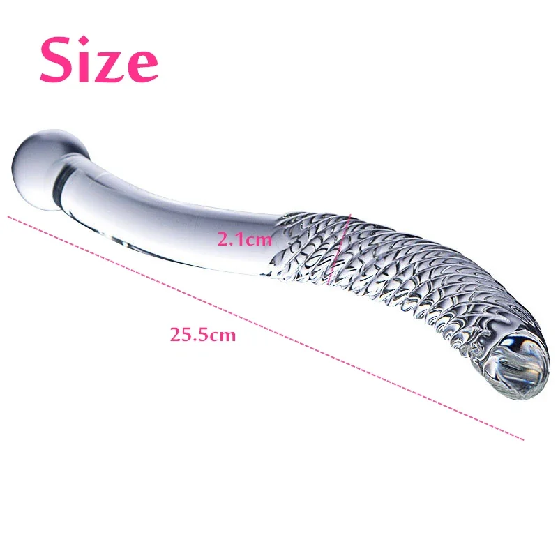 Glazen dubbelzijdige dildo, foto 6