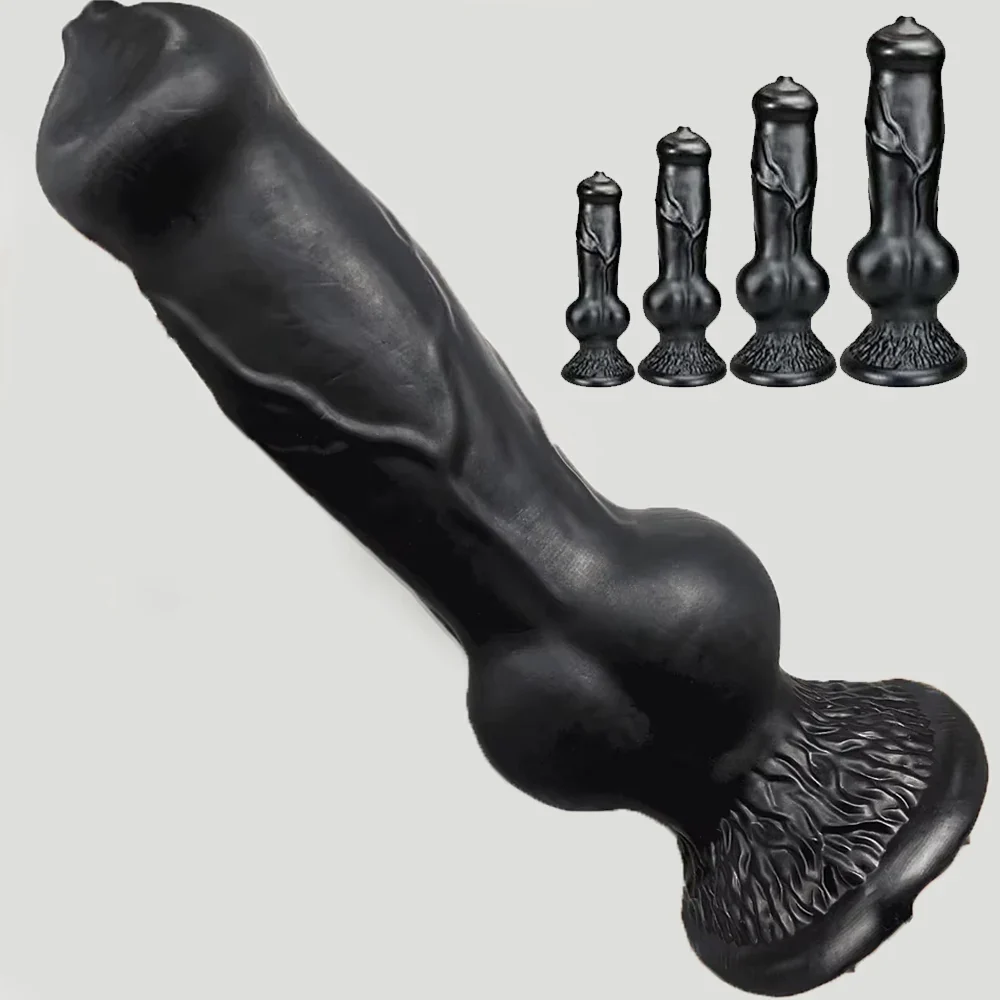 Hondendildo met zuignap, PVC