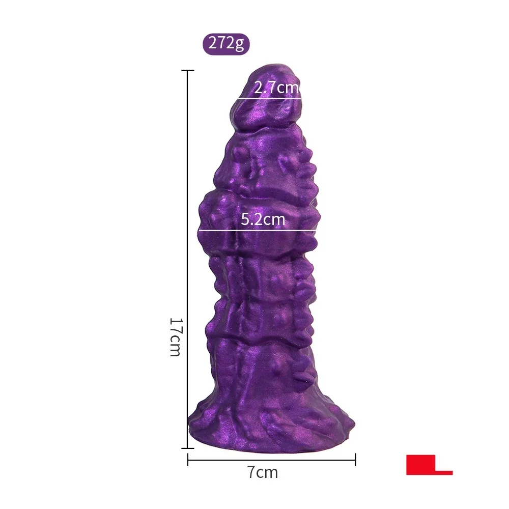 XXL buttplug Kralen Lava, Monstermodel · L