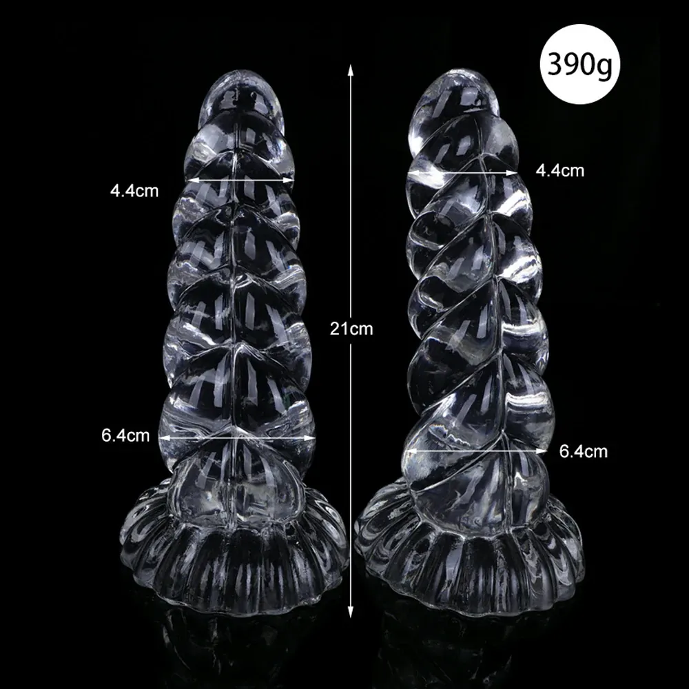 Transparante dildo Kristal Draai, foto 3