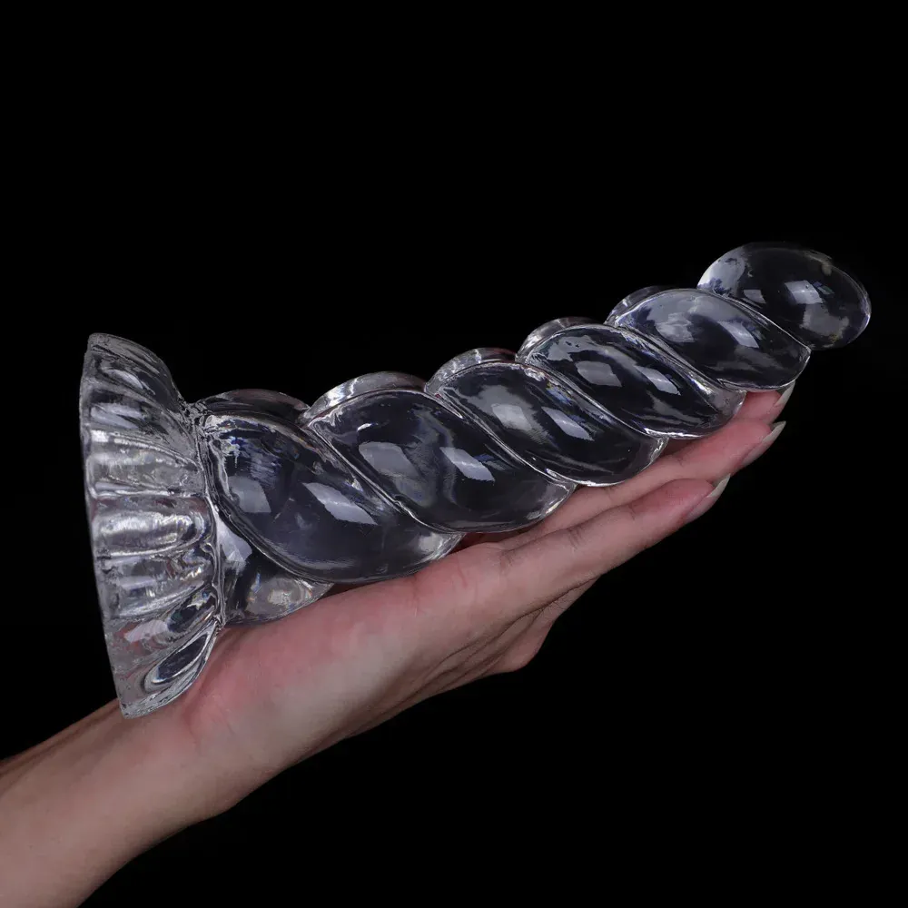 Transparante dildo Kristal Draai, foto 4