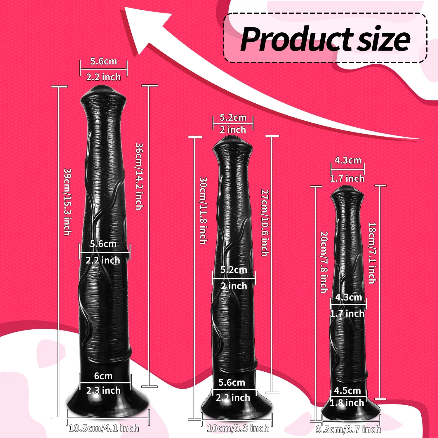 Lange paarden dildo met zuignap, foto 5