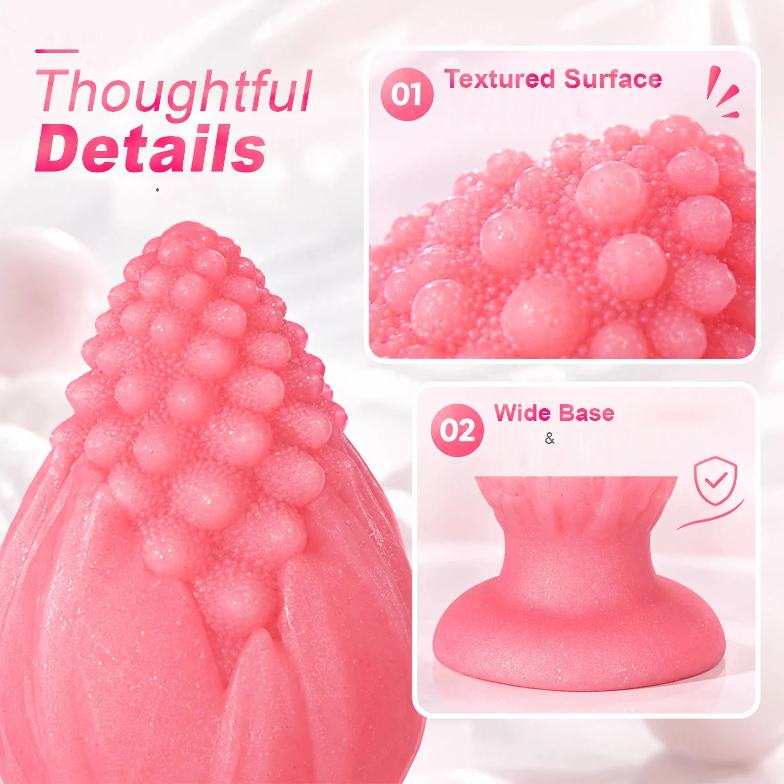 XXL buttplug Lichtgevend Dennenappel, foto 3
