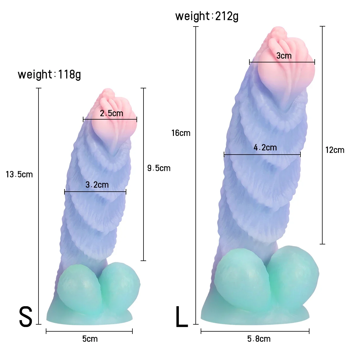 Monster alien dildo met zuignap, foto 6