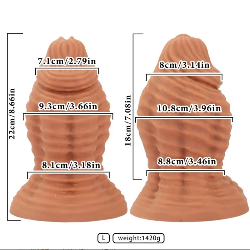 Monster dildo zuignap siliconen M/L, foto 8