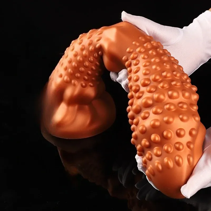 XXL fantasy dildo Noppen Ambre, foto 3