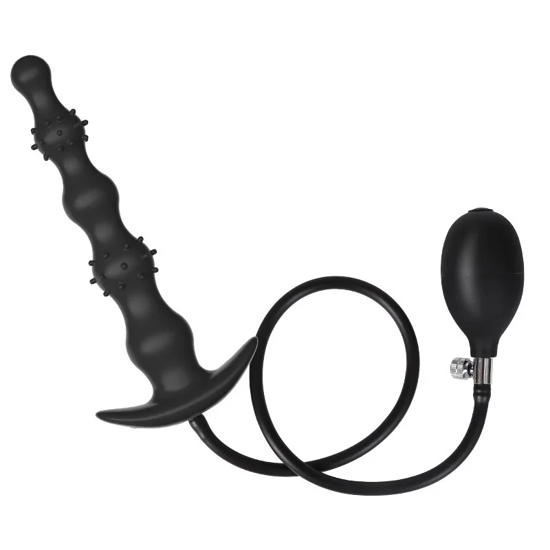 Opblaasbare vibrerende anale plug