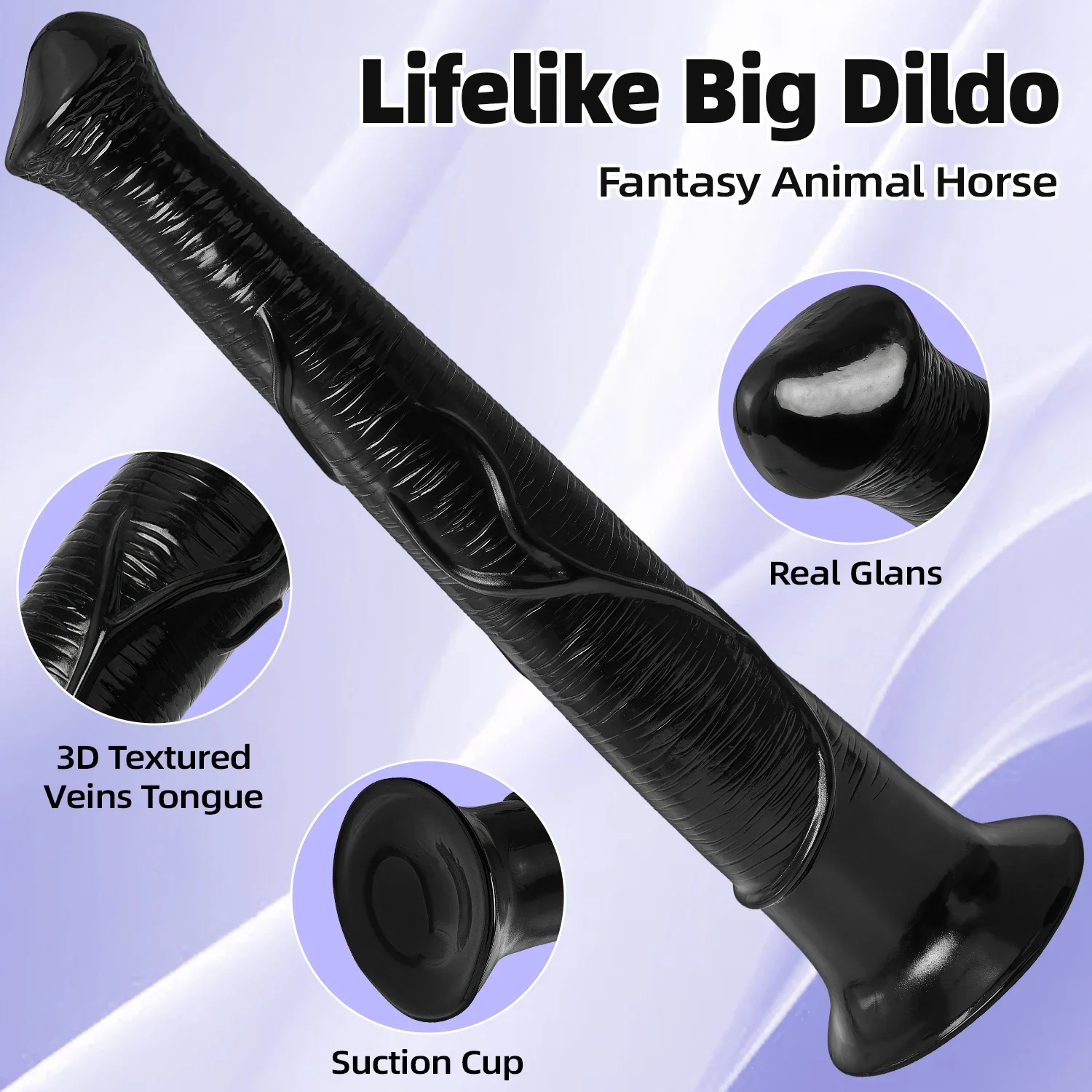 Paarden dildo monster, siliconen
