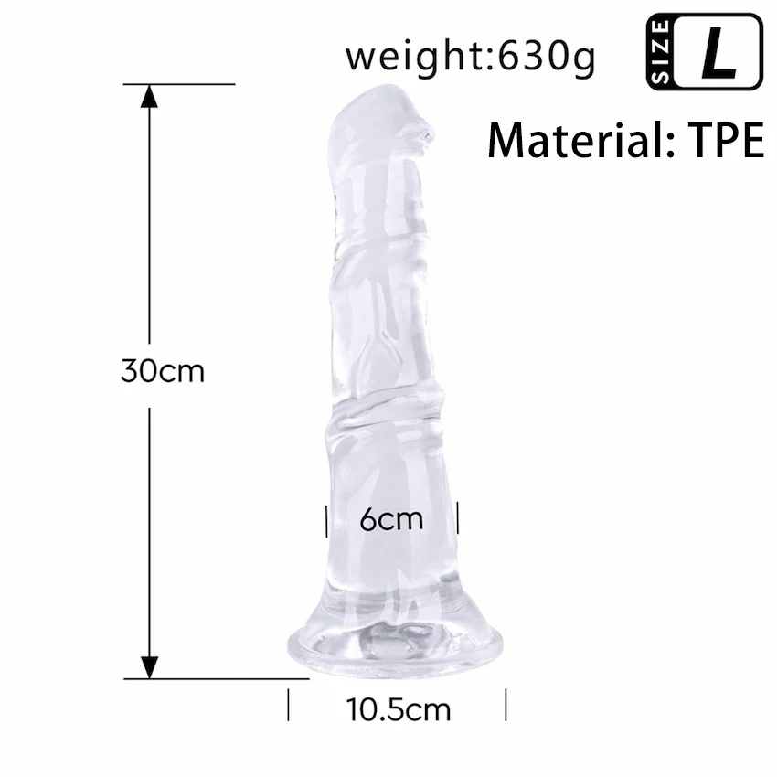 Paarden dildo S/M/L met zuignap, foto 6