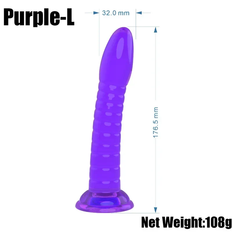 Realistische dildo S/M/L met zuignap, foto 5