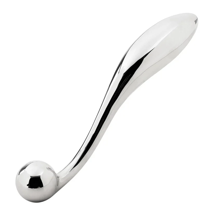 RVS dubbele dildo/plug, roestvrij staal (RVS)
