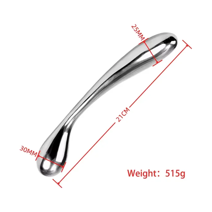 RVS dubbele dildo Vormen A–F, Vorm C