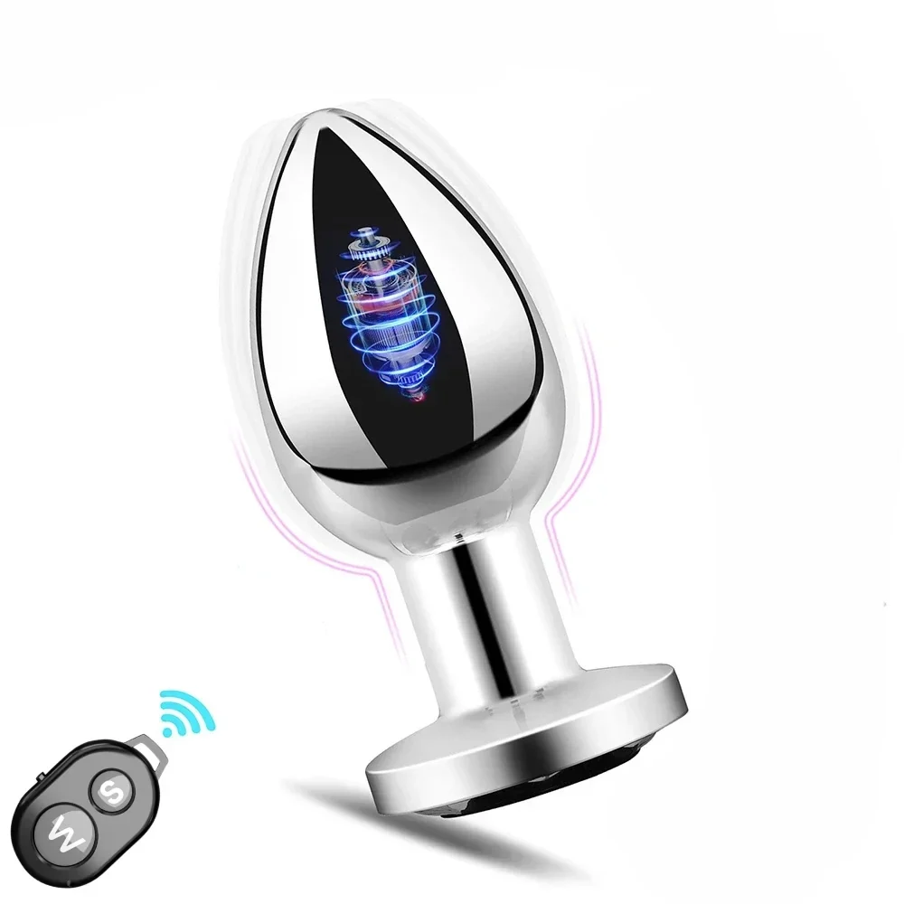 Metalen anaalplug Howcooool Remote, metaal