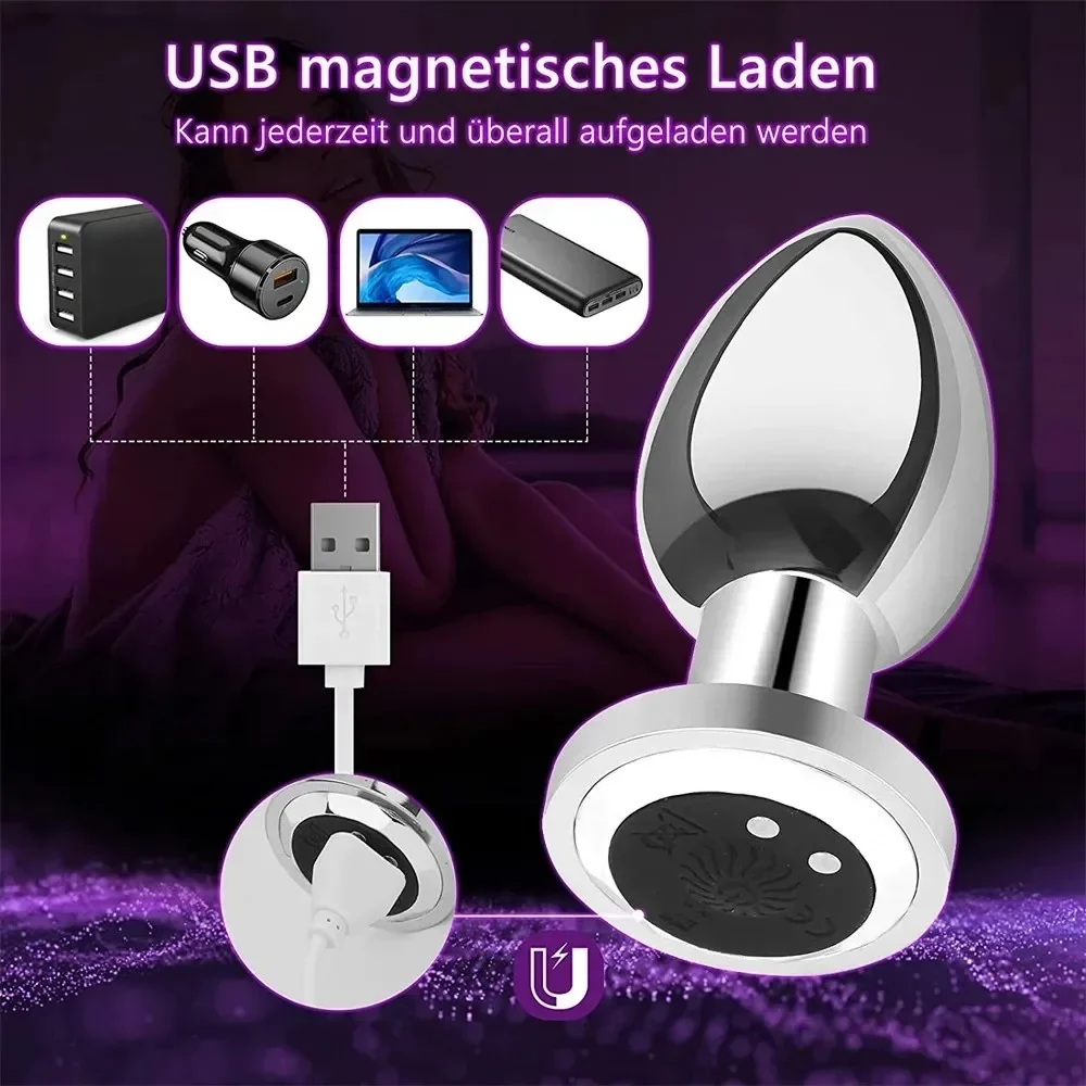 Metalen anaalplug Howcooool Remote, foto 3
