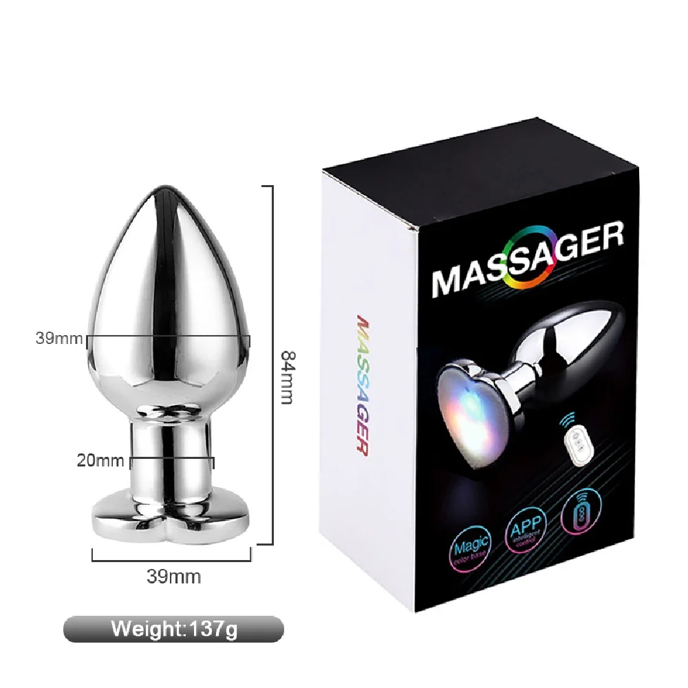 RVS anaalplug Otouch App RGB, L · 8,4 cm · Ø 39 mm · 137 g