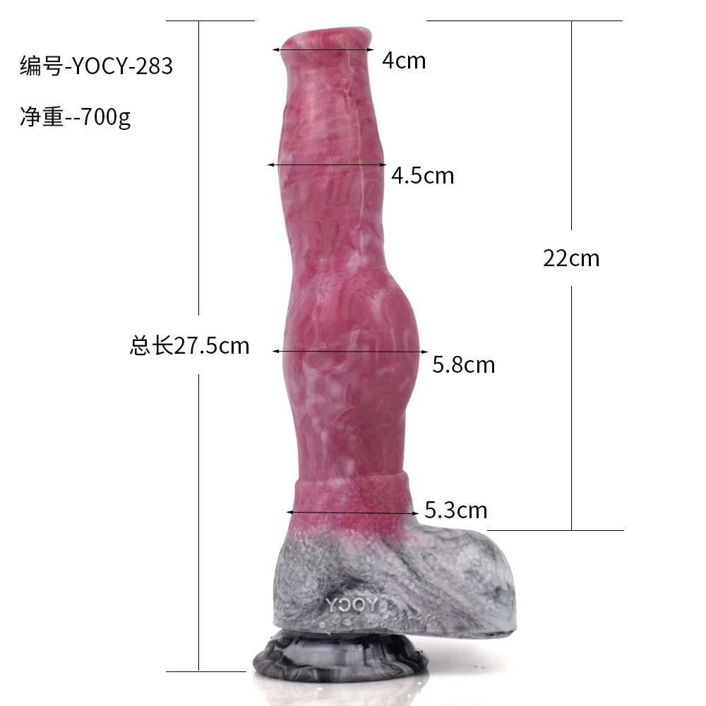 Siliconen fantasie dildo met zuignap, foto 6