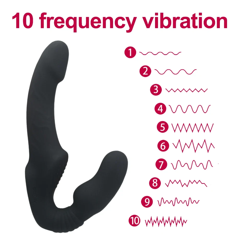 Strapless strap-on vibrator 10 standen, foto 2