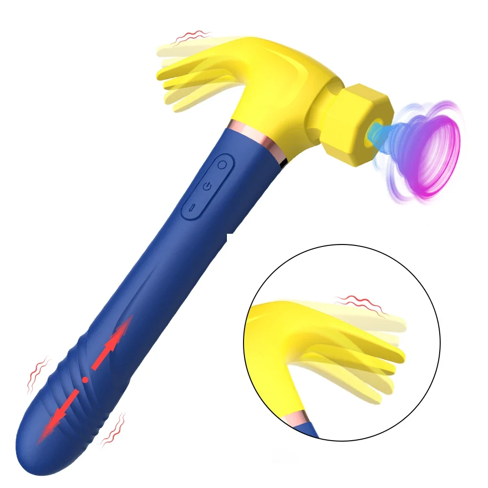 Telescopische seksmachine hamervibrator