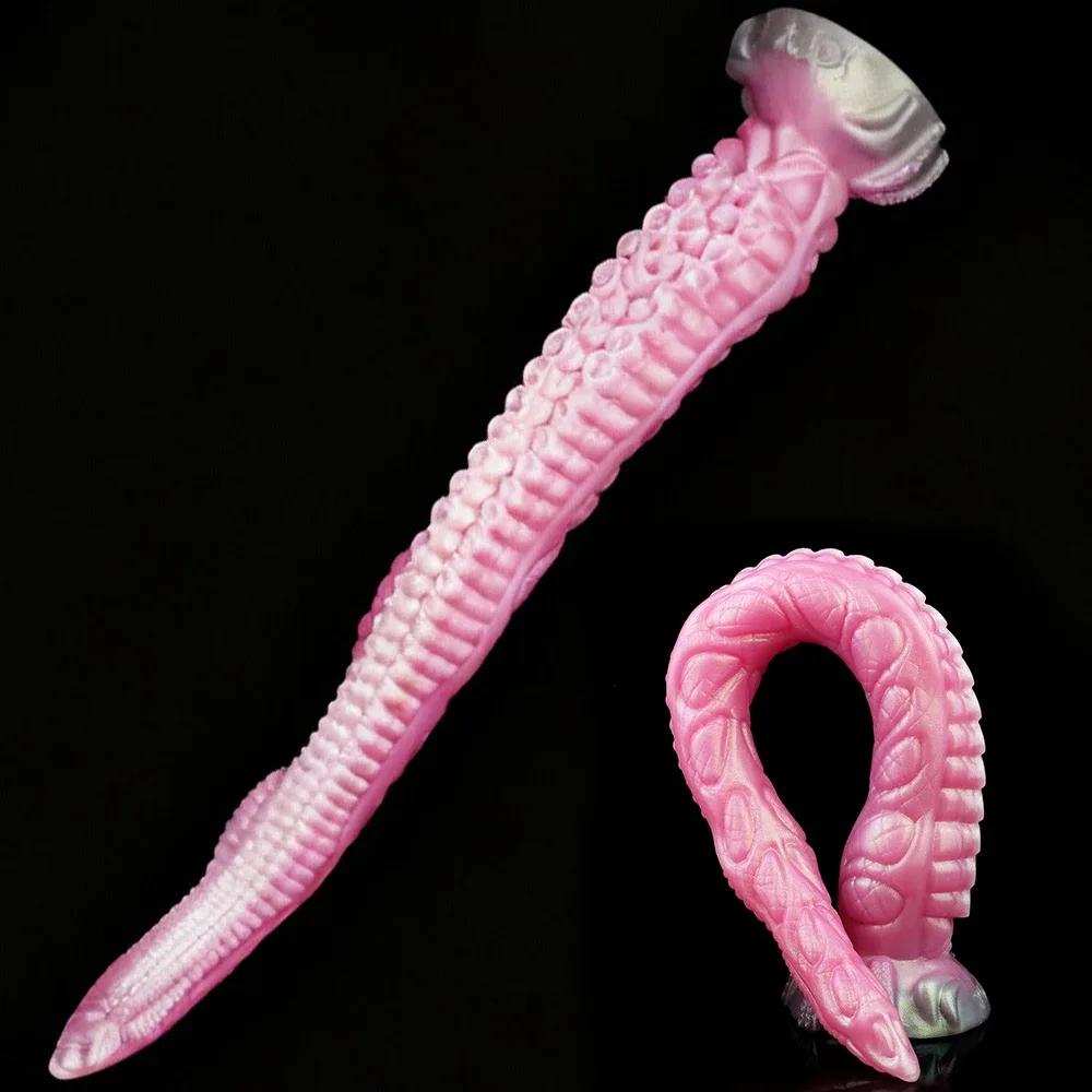 XXL tentakel dildo Rosa, siliconen