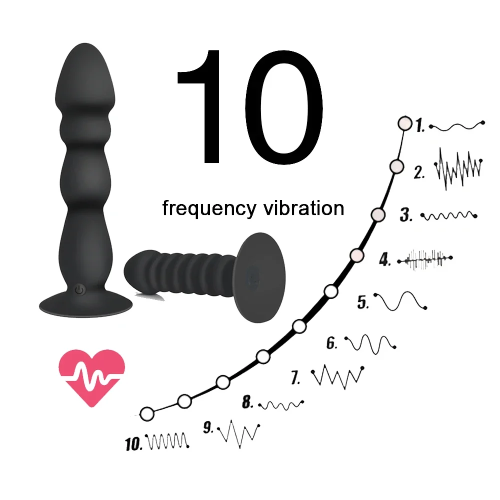 Vibrerende anale dildo met zuignap, foto 3