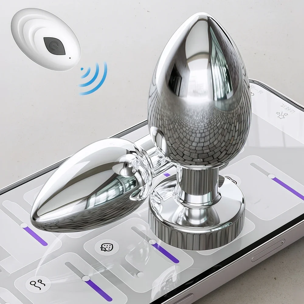 Vibrerende anale plug via app