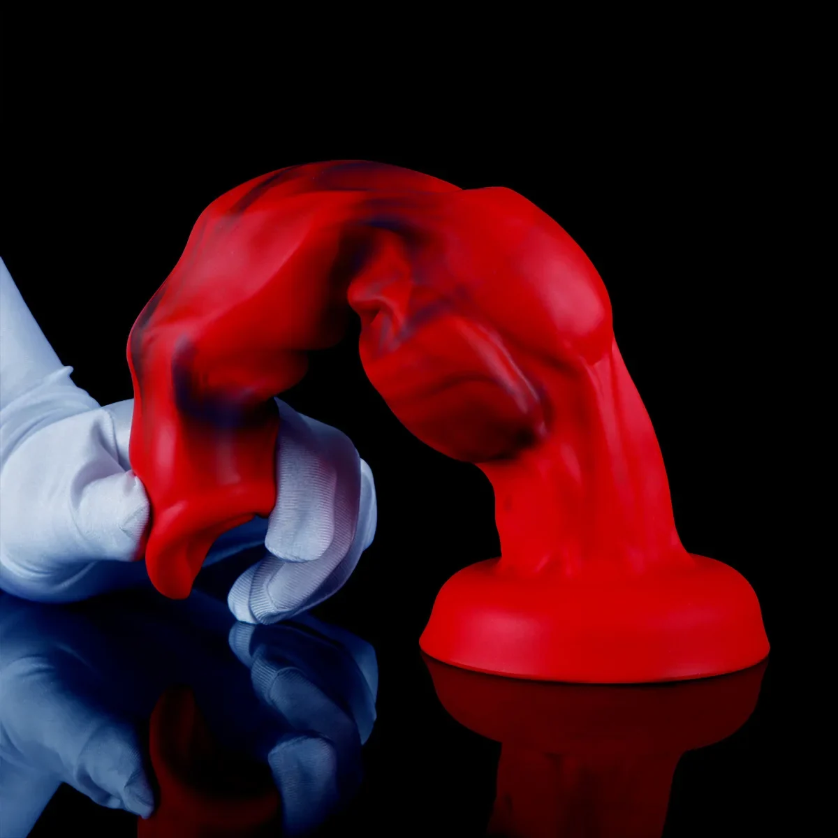 Wolf knoop dildo met zuignap, foto 4